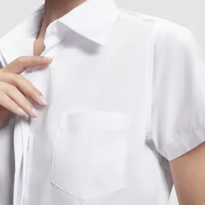 Camisa manga corta mujer detalle bolsillo
