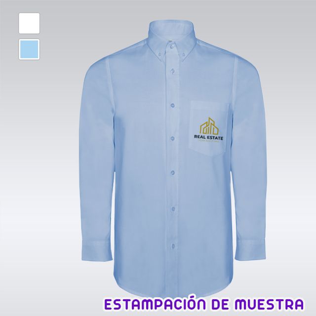 camisa manga larga oxford