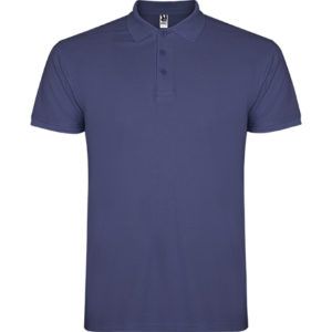 Polo manga corta star azul denim