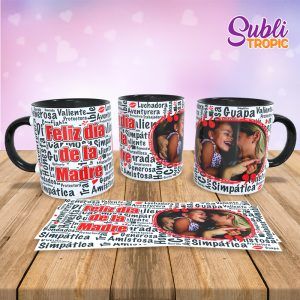 Taza de cerámica para mamás - Los adjetivos de mamá