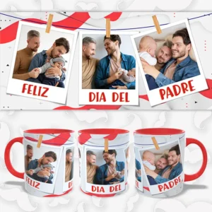 Tazas de cerámica bicolor - Feliz día del padre