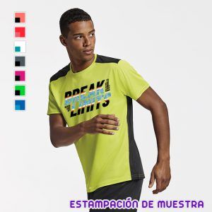 Camiseta técnica paneles a contraste