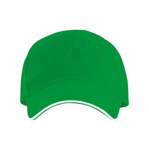 Gorra contrastada Eris verde helecho