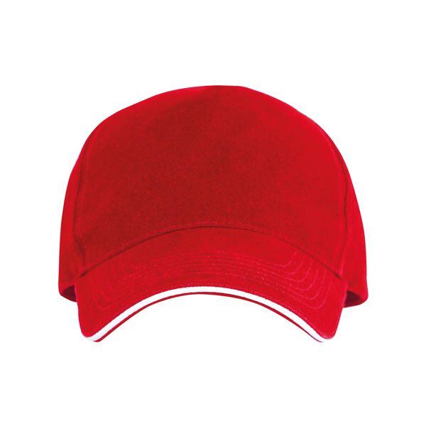 Gorra contrastada Eris rojo