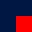 Azul marino/rojo