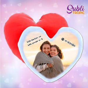 Cojín para madres corazón personalizado