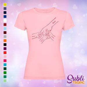 Camiseta personalizada para madre - de la mano