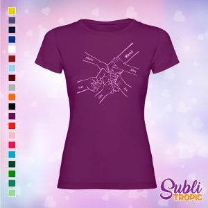 Camiseta personalizada para madre - de la mano