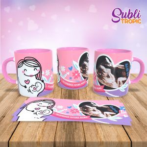 Taza Bicolor para mamás - Futura mamá