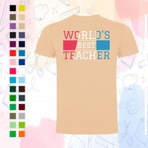 Alternative view of Camiseta "World best teacher"