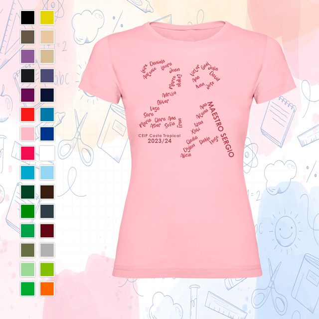 Camiseta - Tu clase con nombres - Imagen 2
