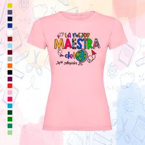 Camiseta La mejor maestra del mundo