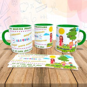 Taza para maestr@s que dan alegría