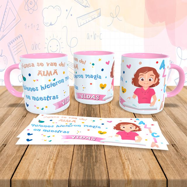 Taza Bicolor - Maestr@s que se quedan en el alma