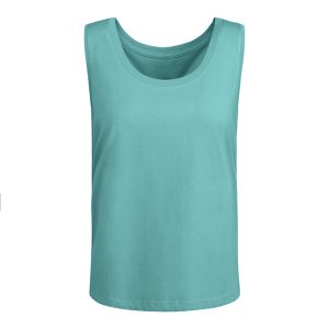 Camiseta mujer con tirantas anchas - Azul dusty